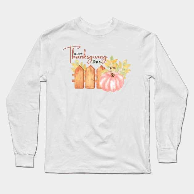 Bountiful Gratitude: Thanksgiving Day Celebration Long Sleeve T-Shirt by neverland-gifts